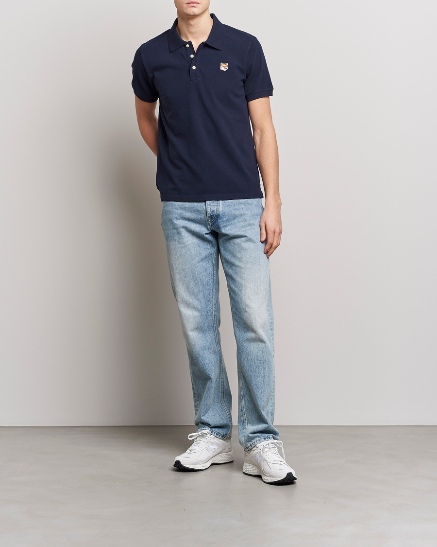 Herr | Pikéer | Maison Kitsuné | Fox Head Polo Navy
