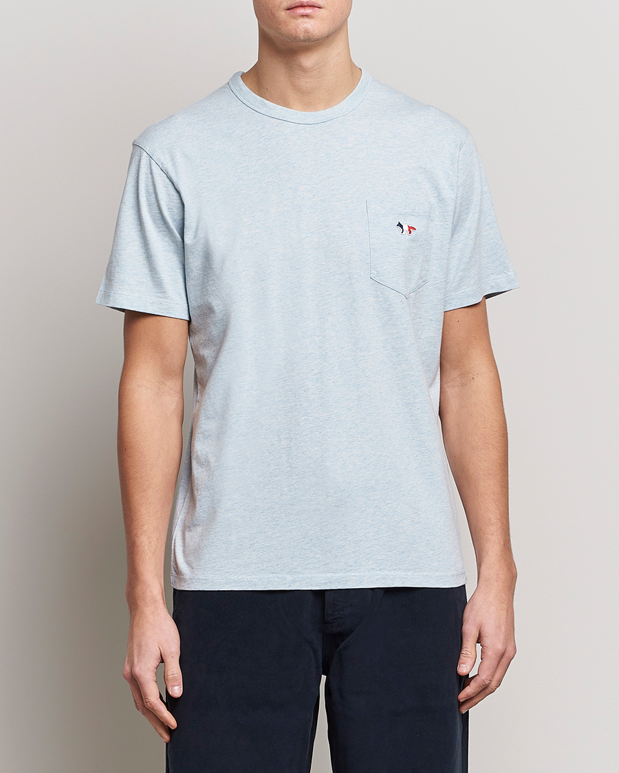 Herr | T-Shirts | Maison Kitsuné | Tricolor Fox Tee Blue Haze