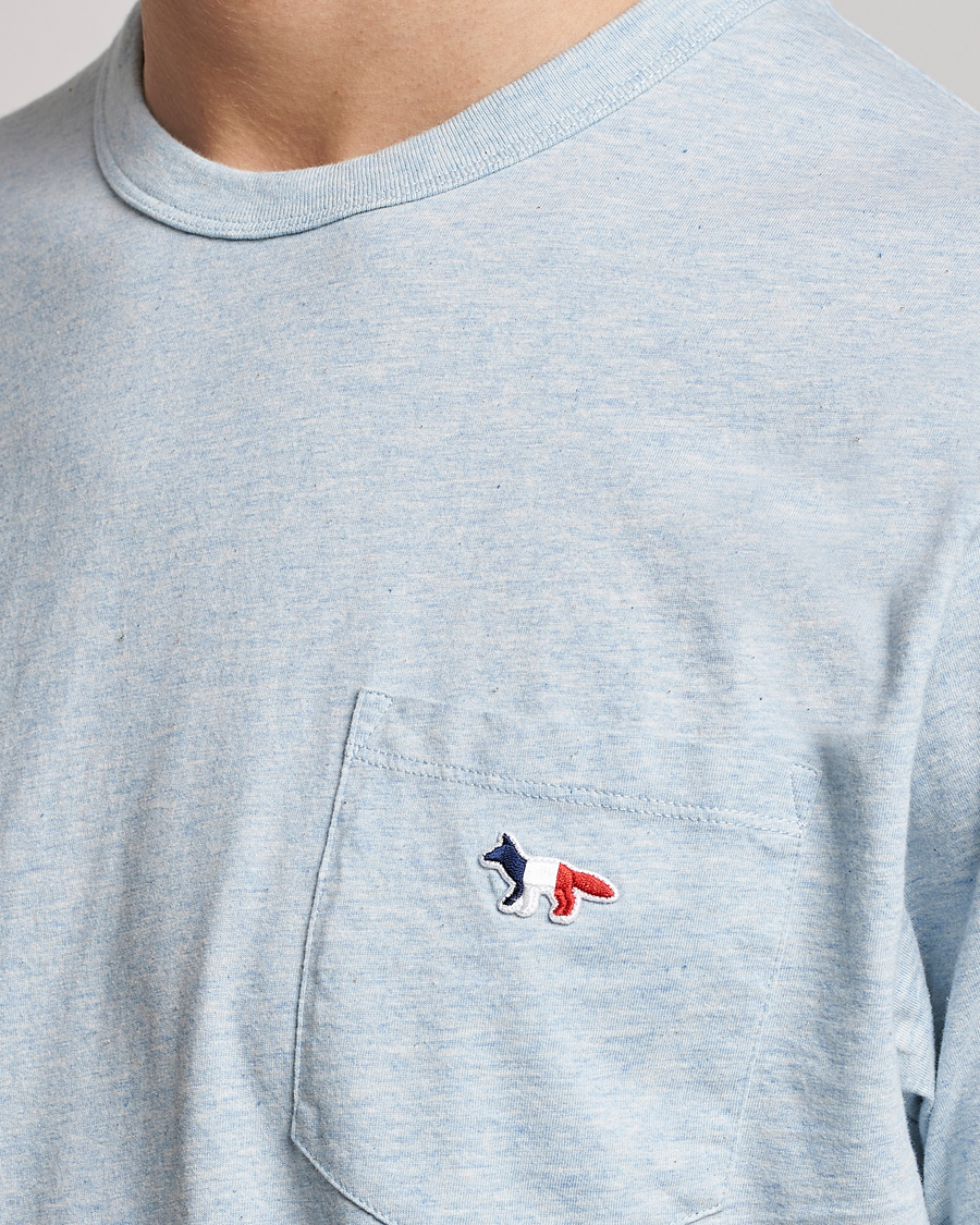 Herr | T-Shirts | Maison Kitsuné | Tricolor Fox Tee Blue Haze