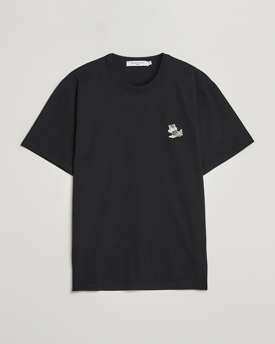 Herr | T-Shirts | Maison Kitsuné | Dressed Fox Patch Tee Black