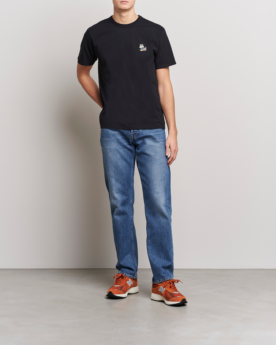 Herr | T-Shirts | Maison Kitsuné | Dressed Fox Patch Tee Black