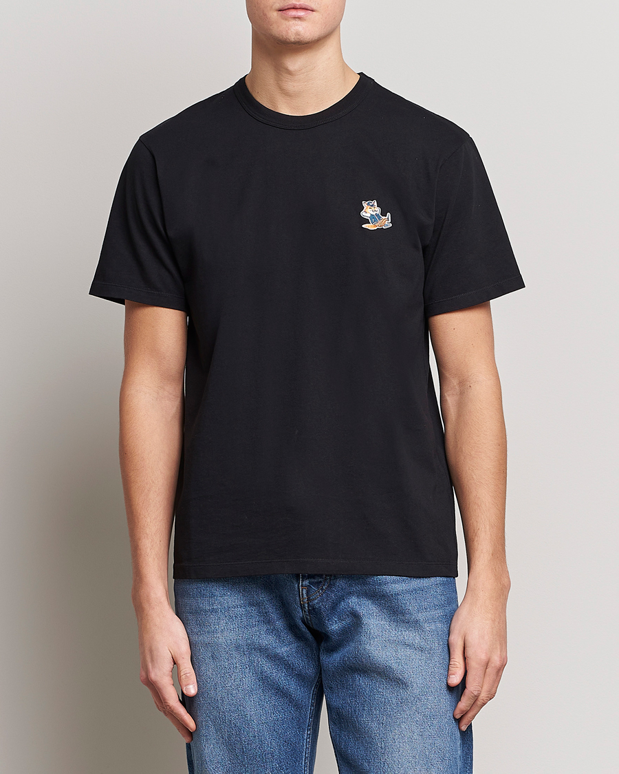 Herr | T-Shirts | Maison Kitsuné | Dressed Fox Patch Tee Black
