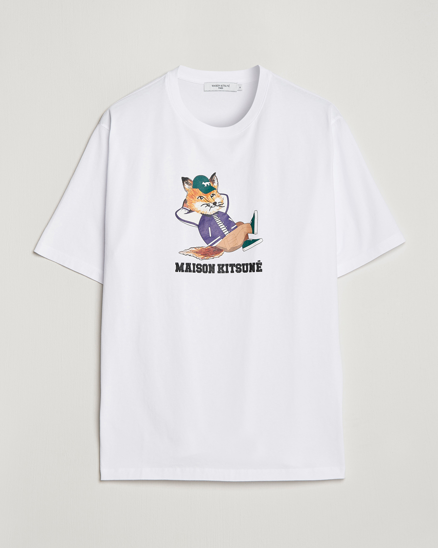 Herr | T-Shirts | Maison Kitsuné | Dressed Fox Print Tee White