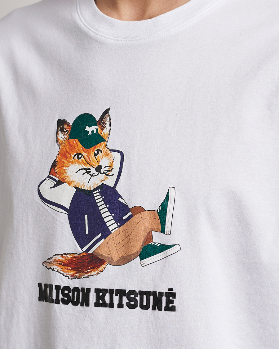 Herr | T-Shirts | Maison Kitsuné | Dressed Fox Print Tee White
