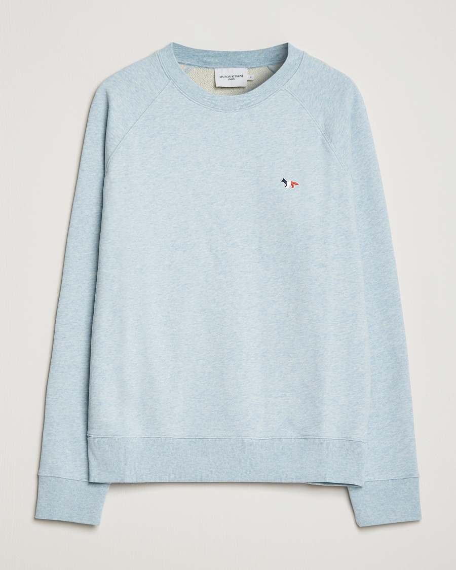 Herr | Tröjor | Maison Kitsuné | Tricolor Fox Sweatshirt Blue Haze
