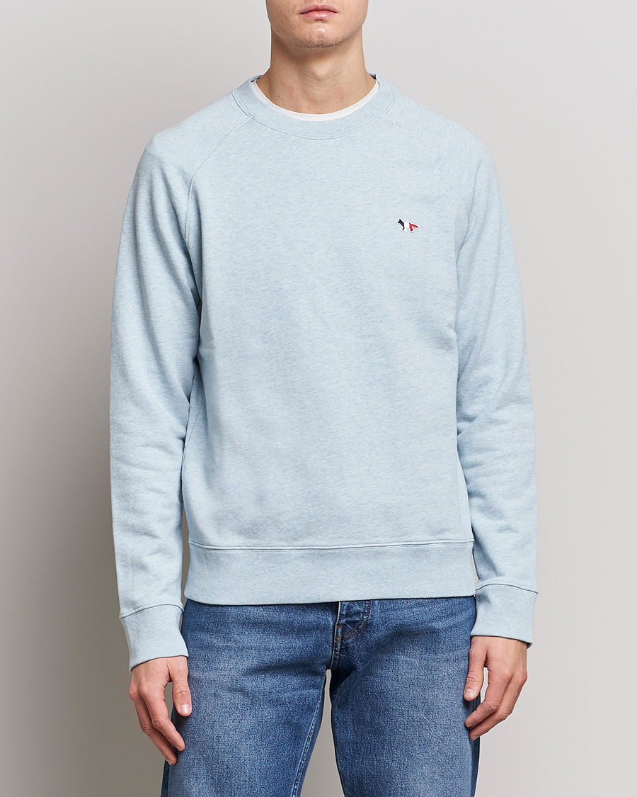 Herr | Tröjor | Maison Kitsuné | Tricolor Fox Sweatshirt Blue Haze