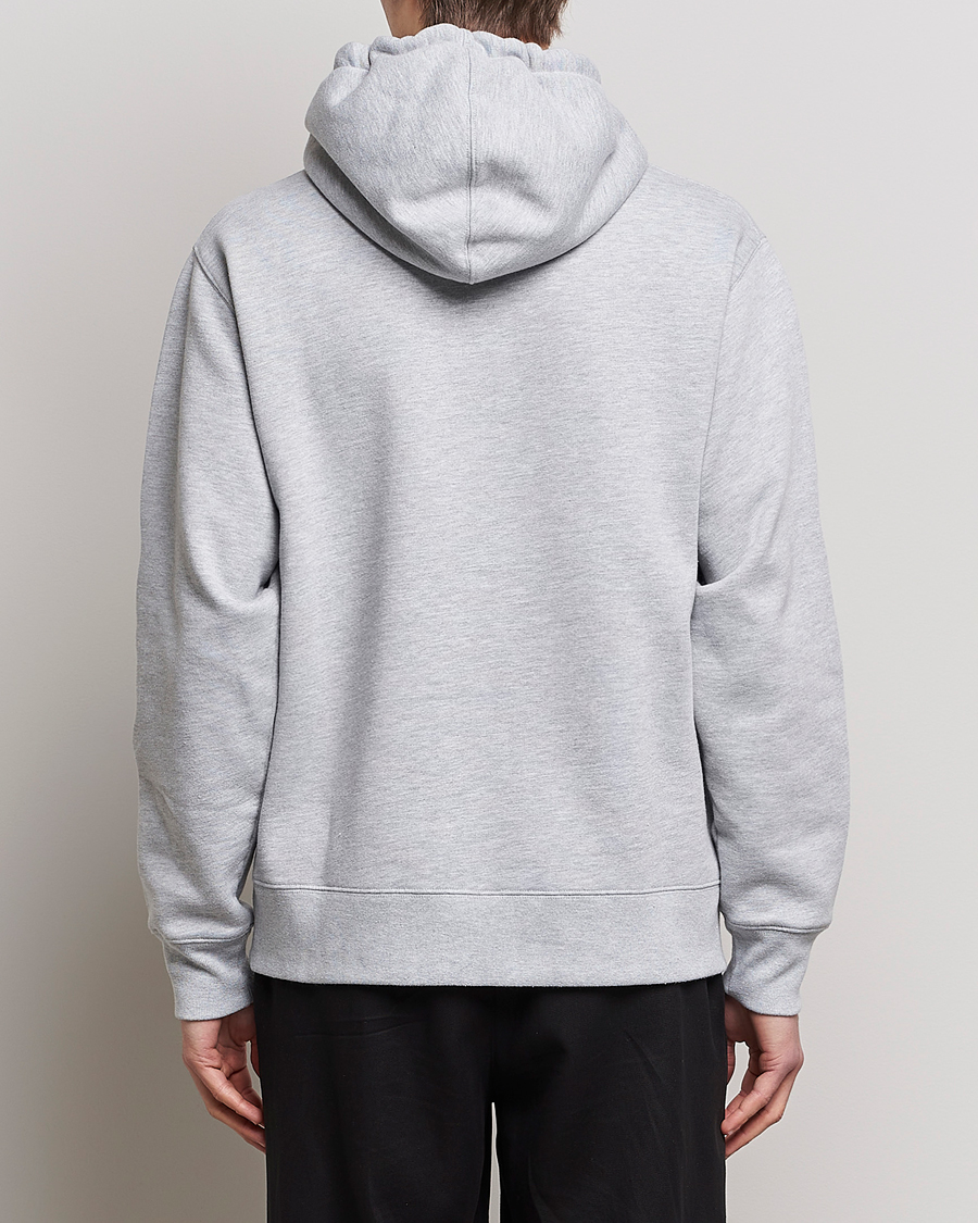 Herr | Tröjor | Maison Kitsuné | Mini Handwriting Hoodie Light Grey Melange