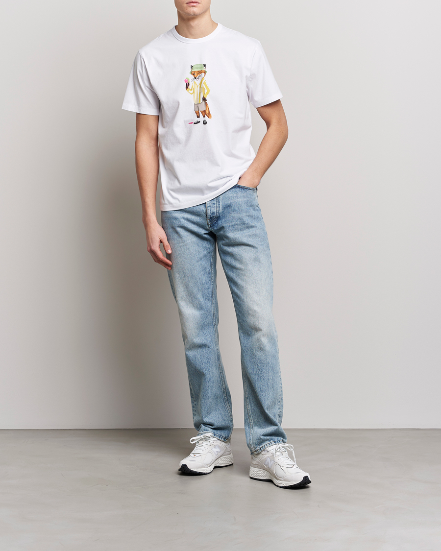 Herr | T-Shirts | Maison Kitsuné | Summer Fox Print Tee White