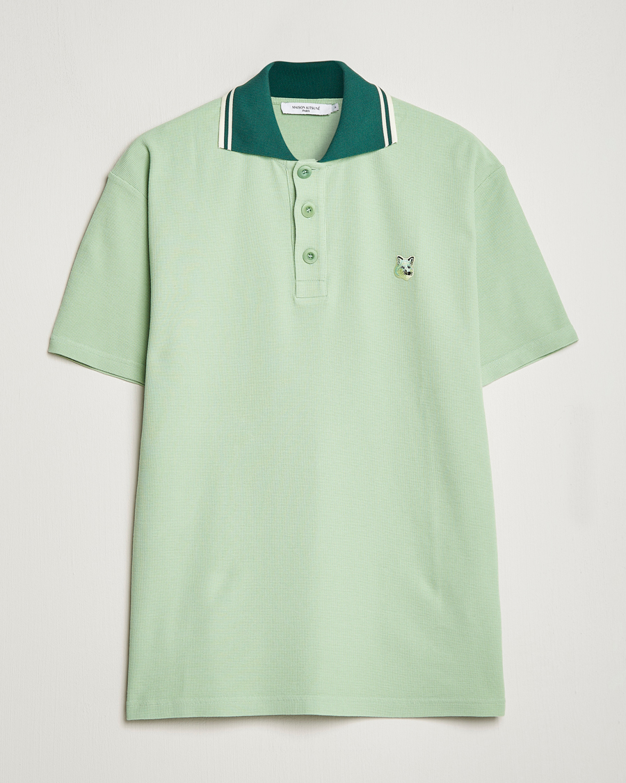 Herr | Pikéer | Maison Kitsuné | Tonal Fox Head Polo Mint