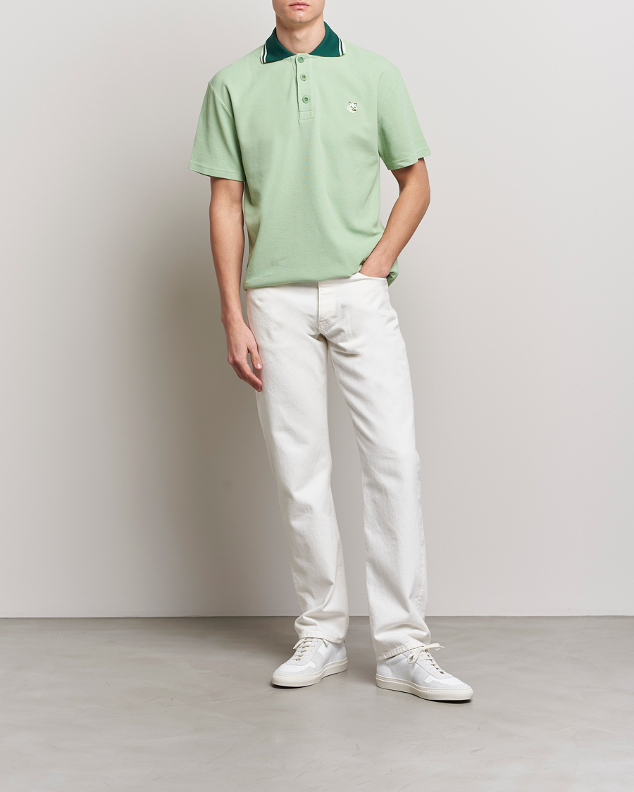 Herr | Pikéer | Maison Kitsuné | Tonal Fox Head Polo Mint