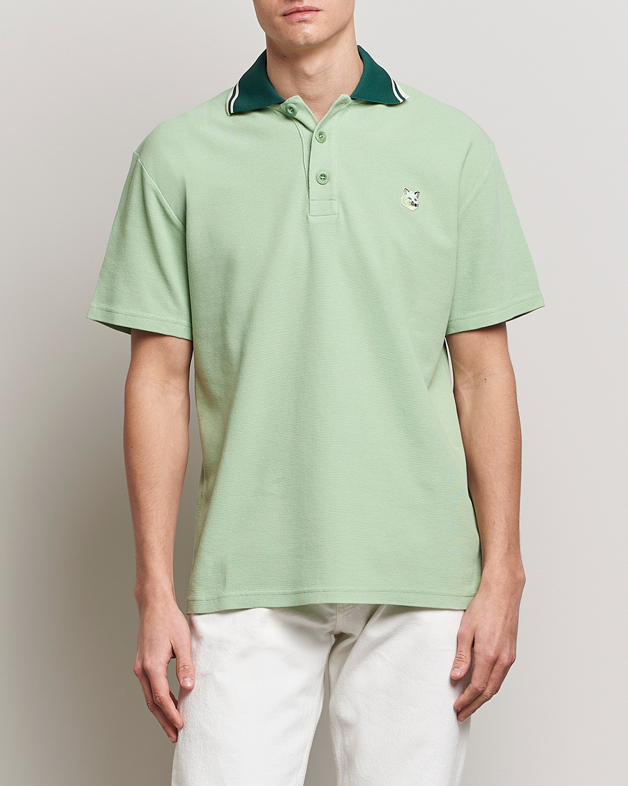 Herr | Pikéer | Maison Kitsuné | Tonal Fox Head Polo Mint