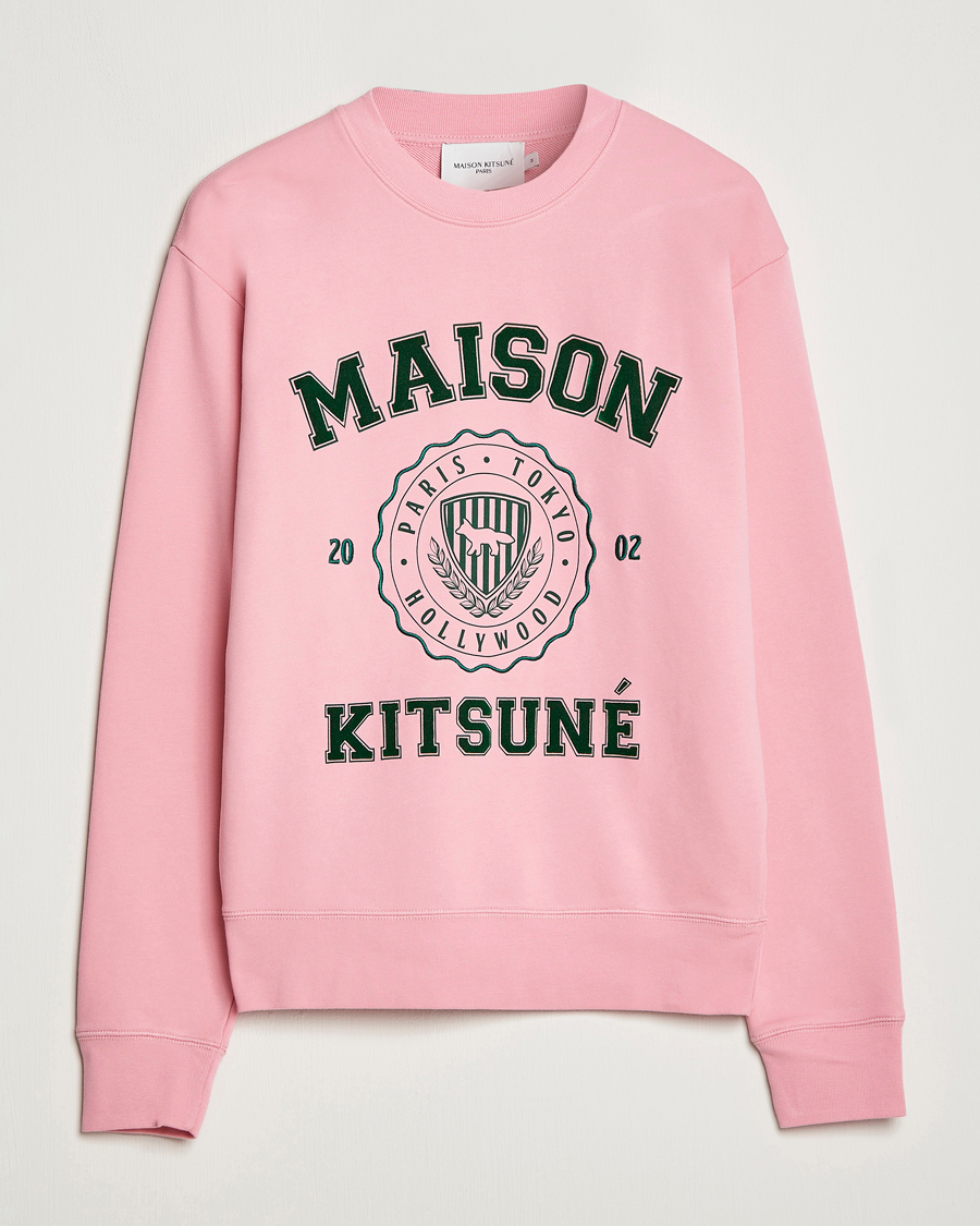 Herr | Tröjor | Maison Kitsuné | Varsity Comfort Sweatshirt Strawberry