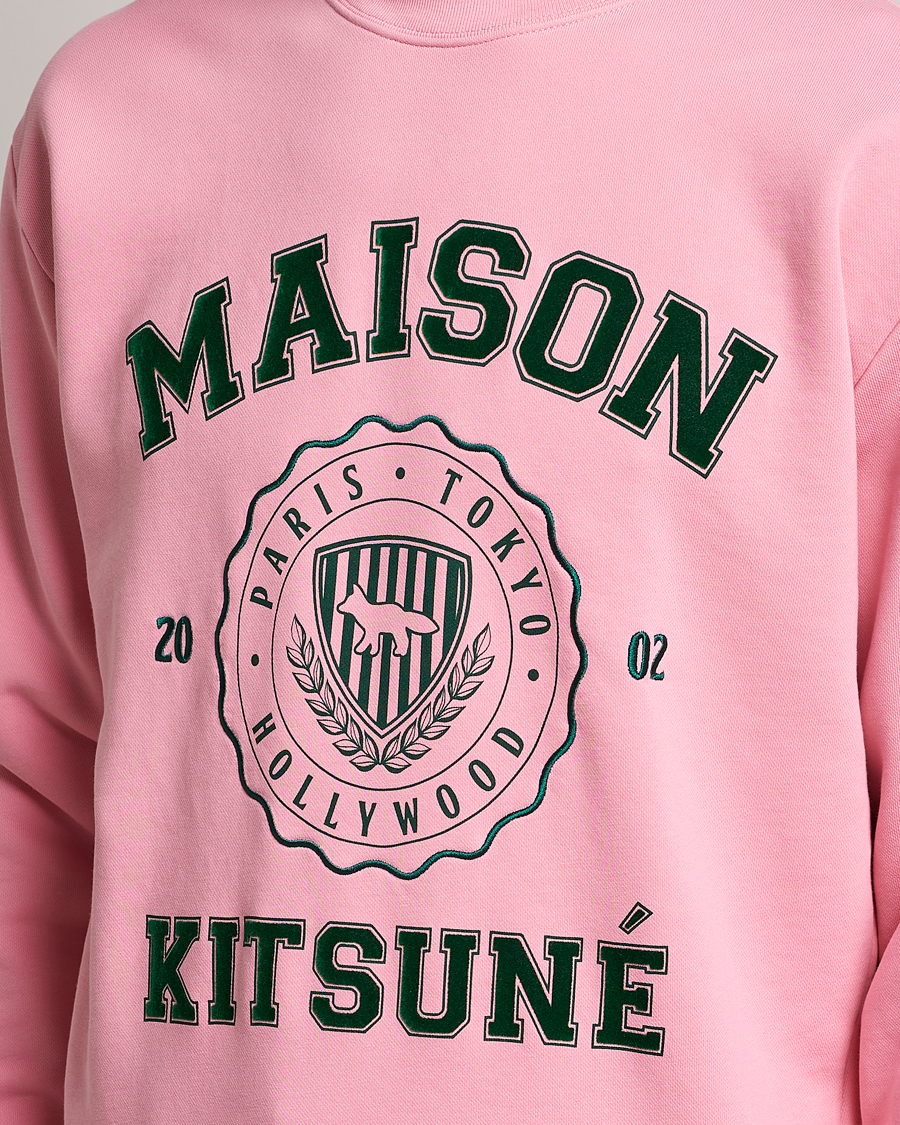 Herr | Tröjor | Maison Kitsuné | Varsity Comfort Sweatshirt Strawberry