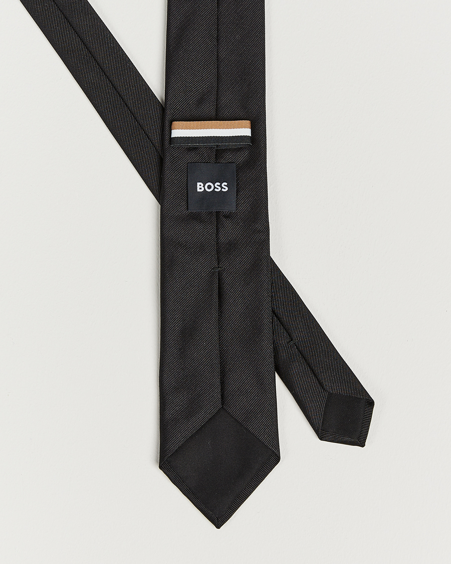 Herr | Slipsar | BOSS BLACK | Silk 7,5 cm Tie Black