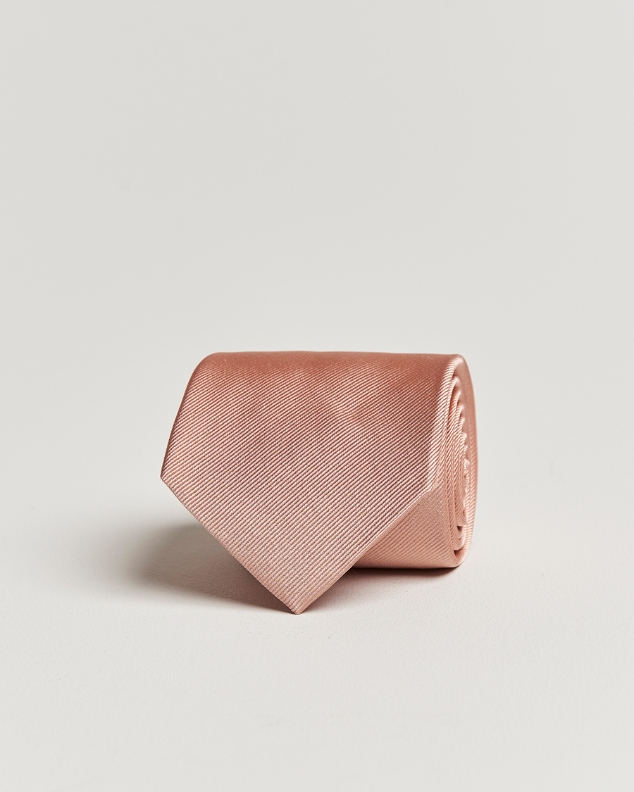 Herr | Slipsar | Amanda Christensen | Plain Classic Tie 8 cm Powder Pink