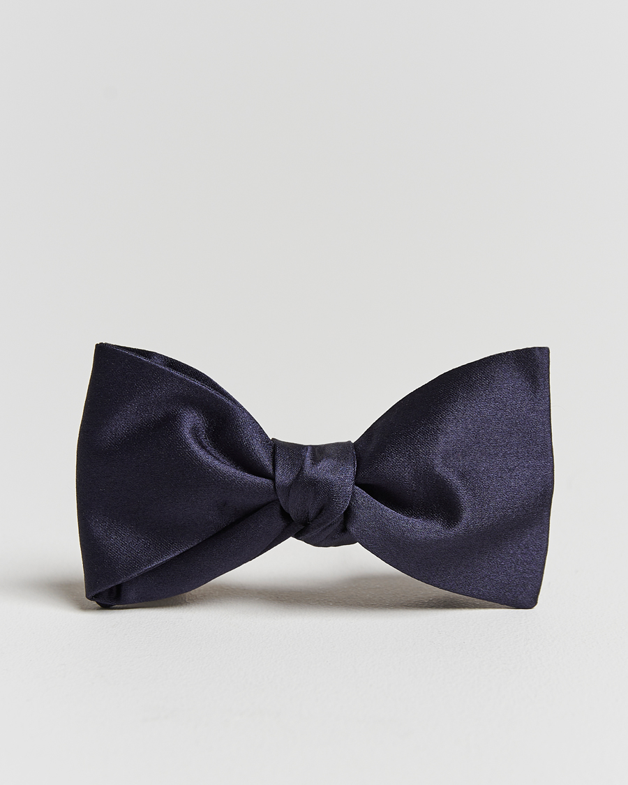 Herr | Flugor | Amanda Christensen | Self Tie Silk Ceremony Navy