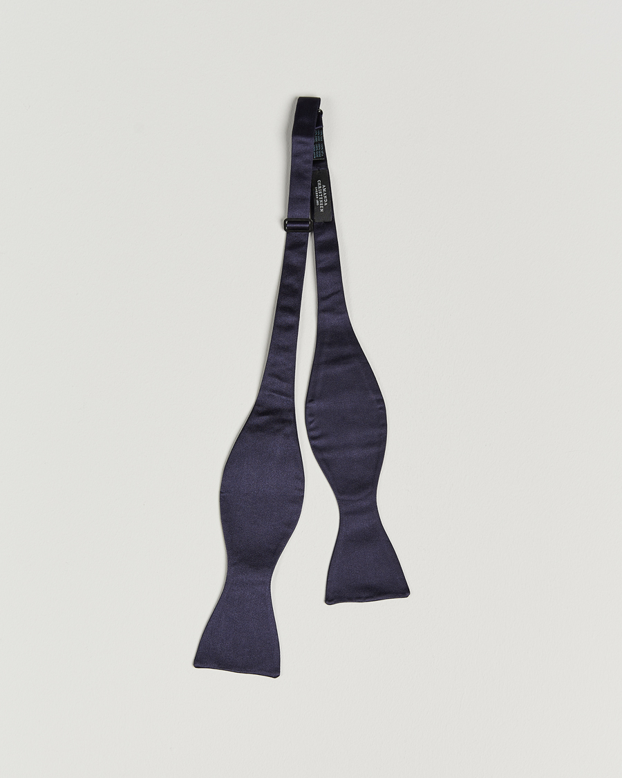 Herr | Amanda Christensen Self Tie Silk Ceremony Navy | Amanda Christensen | Self Tie Silk Ceremony Navy