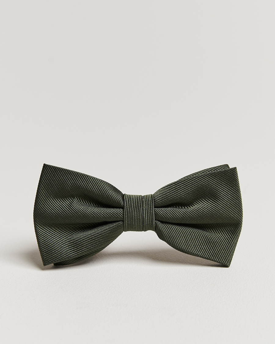 Herr | Flugor | Amanda Christensen | Pre Tie Silk Olive