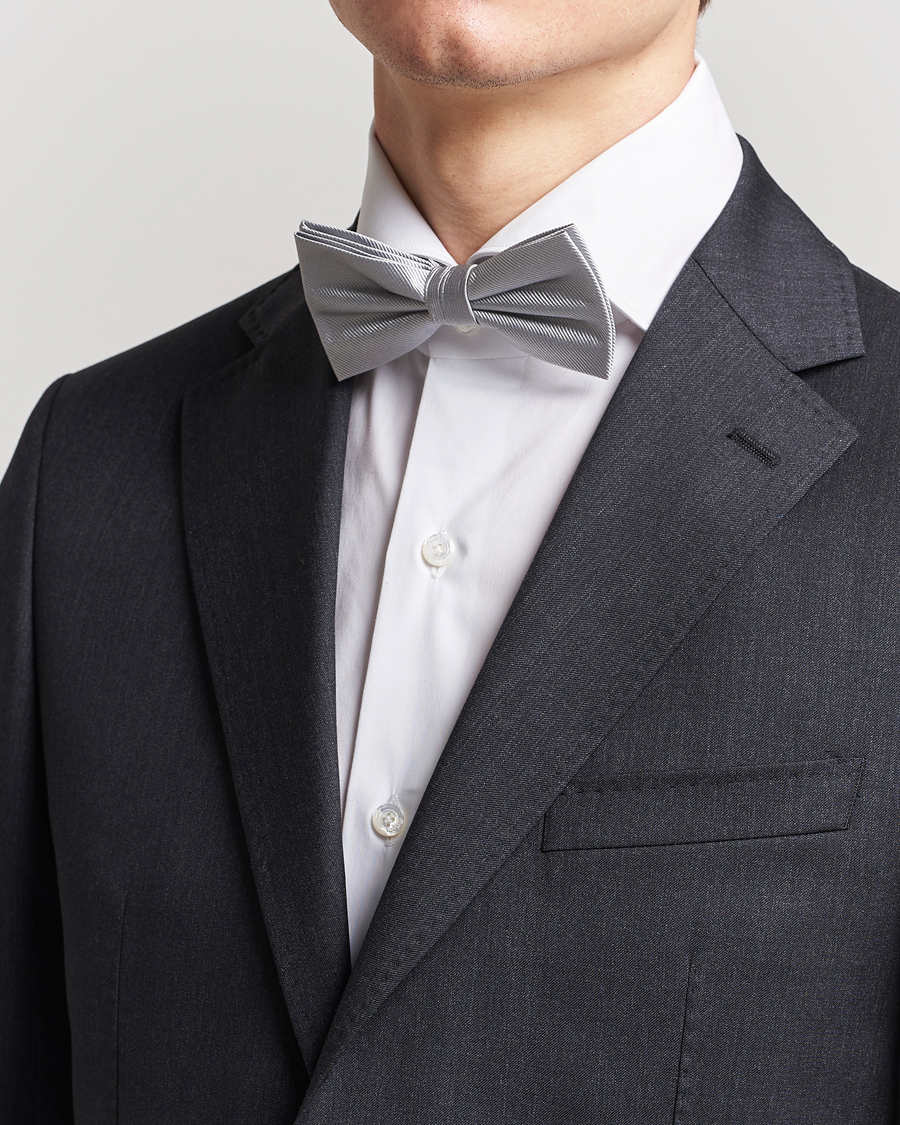Herr | Amanda Christensen Pre Tie Silk Silver | Amanda Christensen | Pre Tie Silk Silver