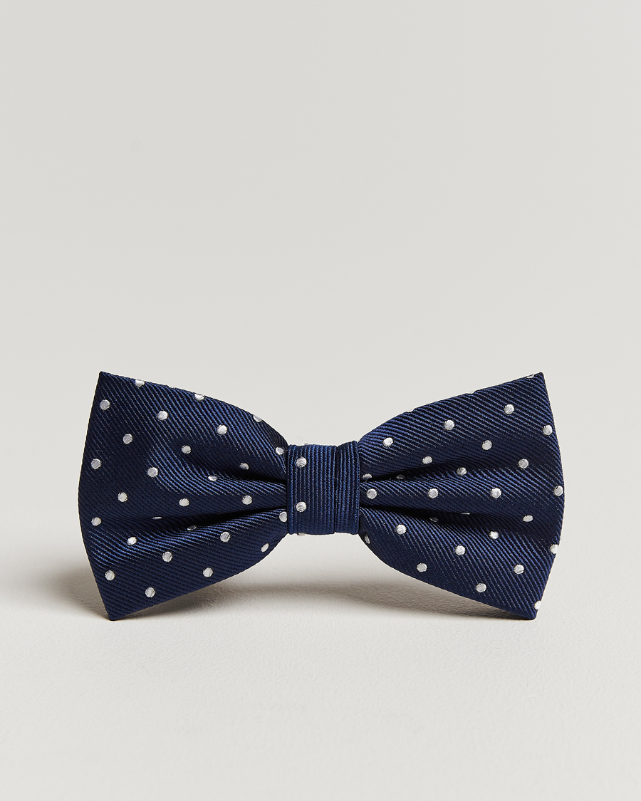 Herr | Amanda Christensen Dot Pre Tie Silk Navy/White | Amanda Christensen | Dot Pre Tie Silk Navy/White