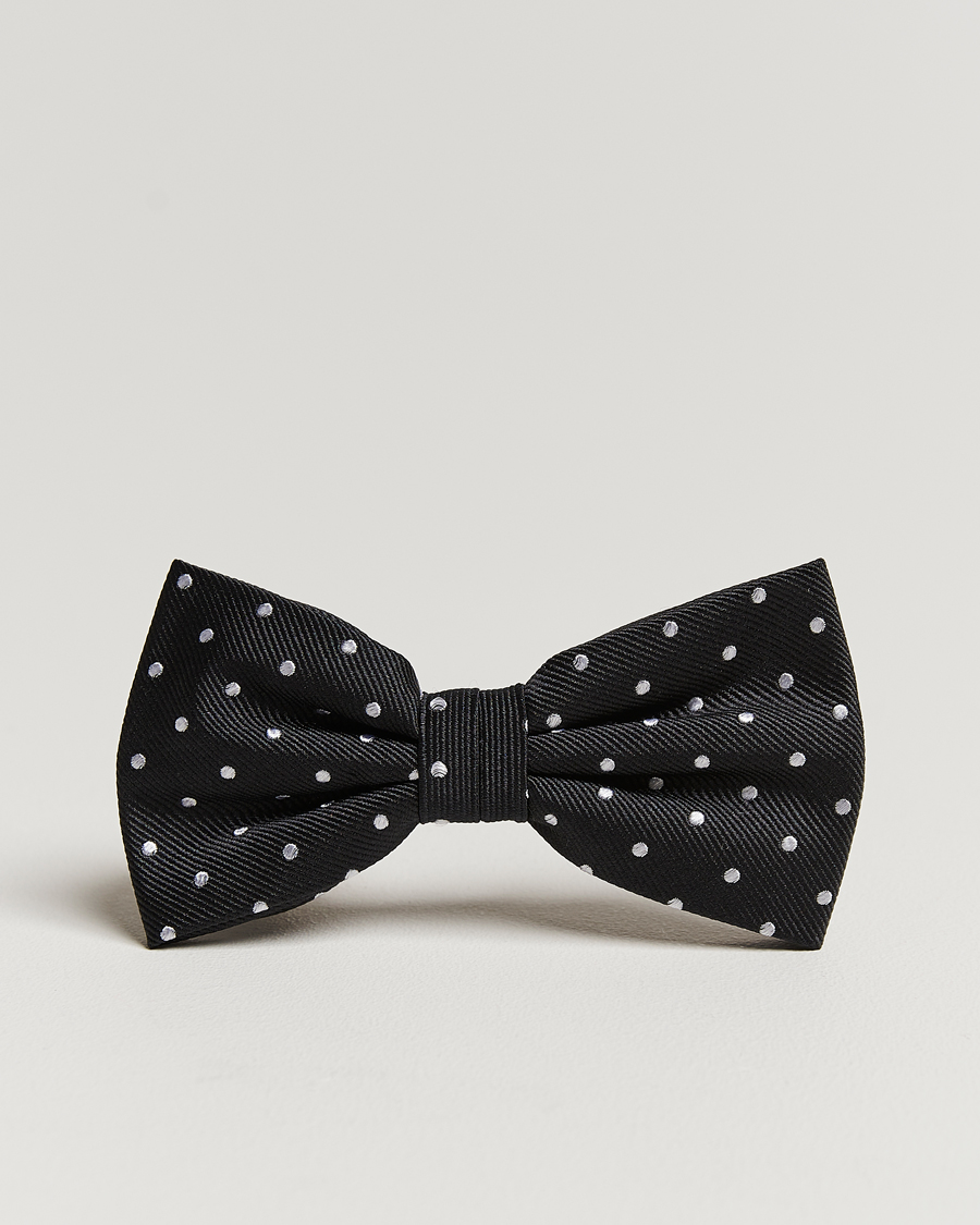 Herr | Amanda Christensen Dot Pre Tie Silk Black/White | Amanda Christensen | Dot Pre Tie Silk Black/White