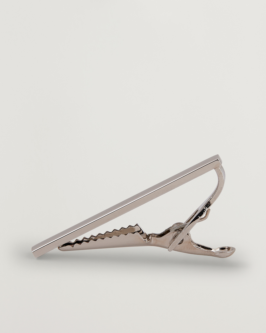 Herr | Slipsar | Amanda Christensen | Tie Clip 4 cm Silver