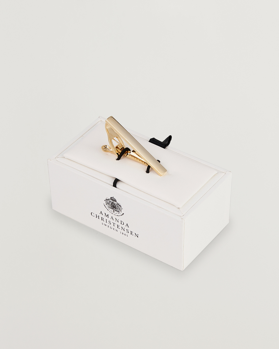 Herr | Amanda Christensen Tie Clip 4 cm Gold | Amanda Christensen | Tie Clip 4 cm Gold