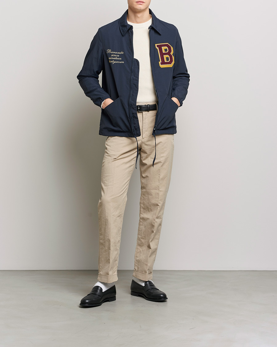 Herr | Jackor | Baracuta | Nylon Coach Jacket Navy