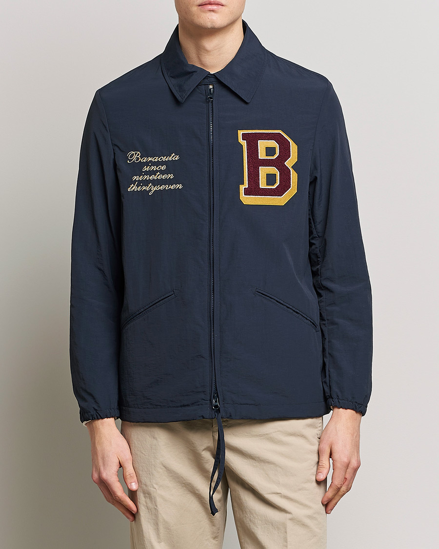 Herr | Jackor | Baracuta | Nylon Coach Jacket Navy