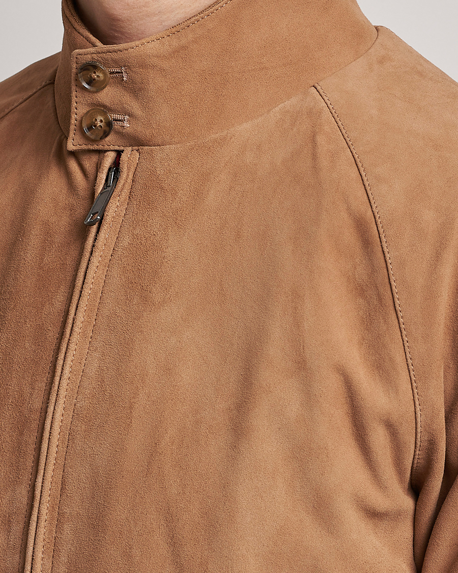 Herr | Jackor | Baracuta | G9 Suede Jacket Tobacco
