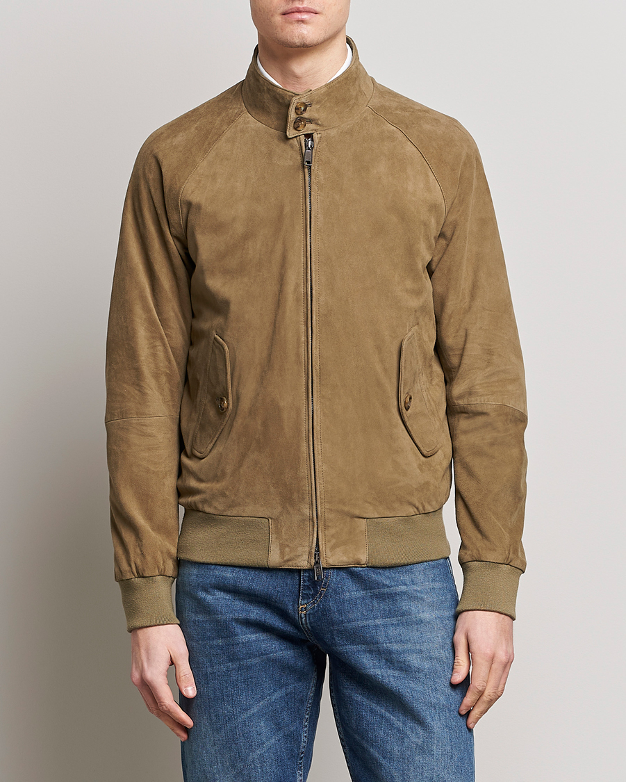 Herr | Jackor | Baracuta | G9 Suede Jacket Bark