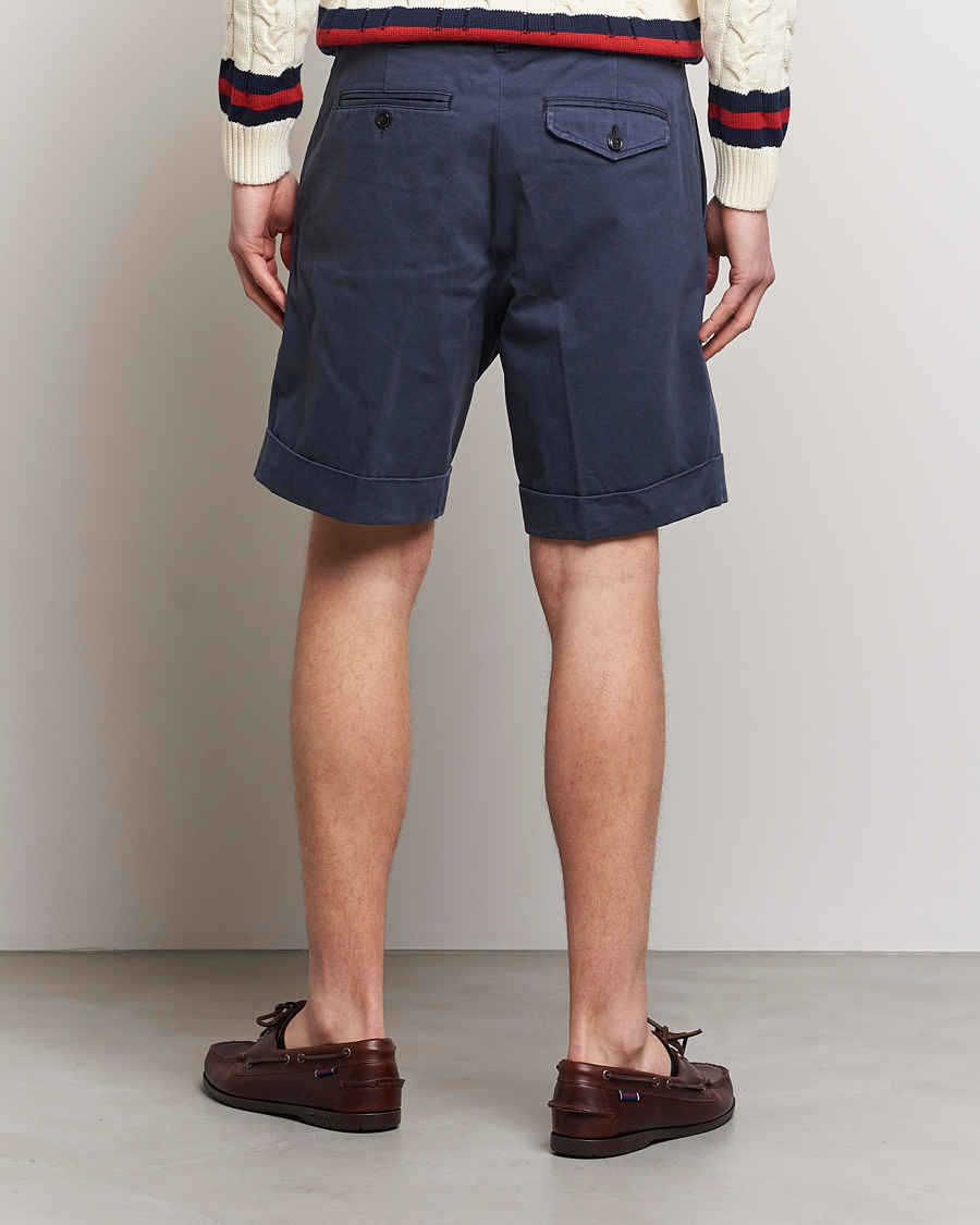 Herr | Shorts | Baracuta | Gabardine Chino Shorts Navy