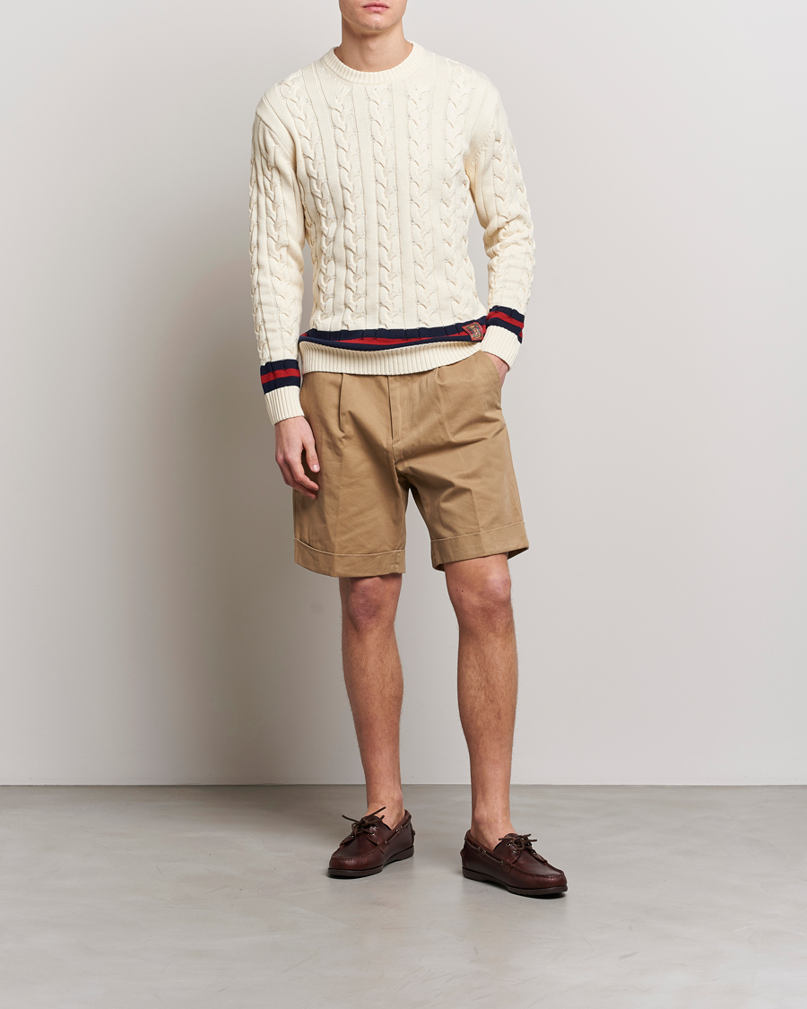 Herr | Shorts | Baracuta | Gabardine Chino Shorts Tan