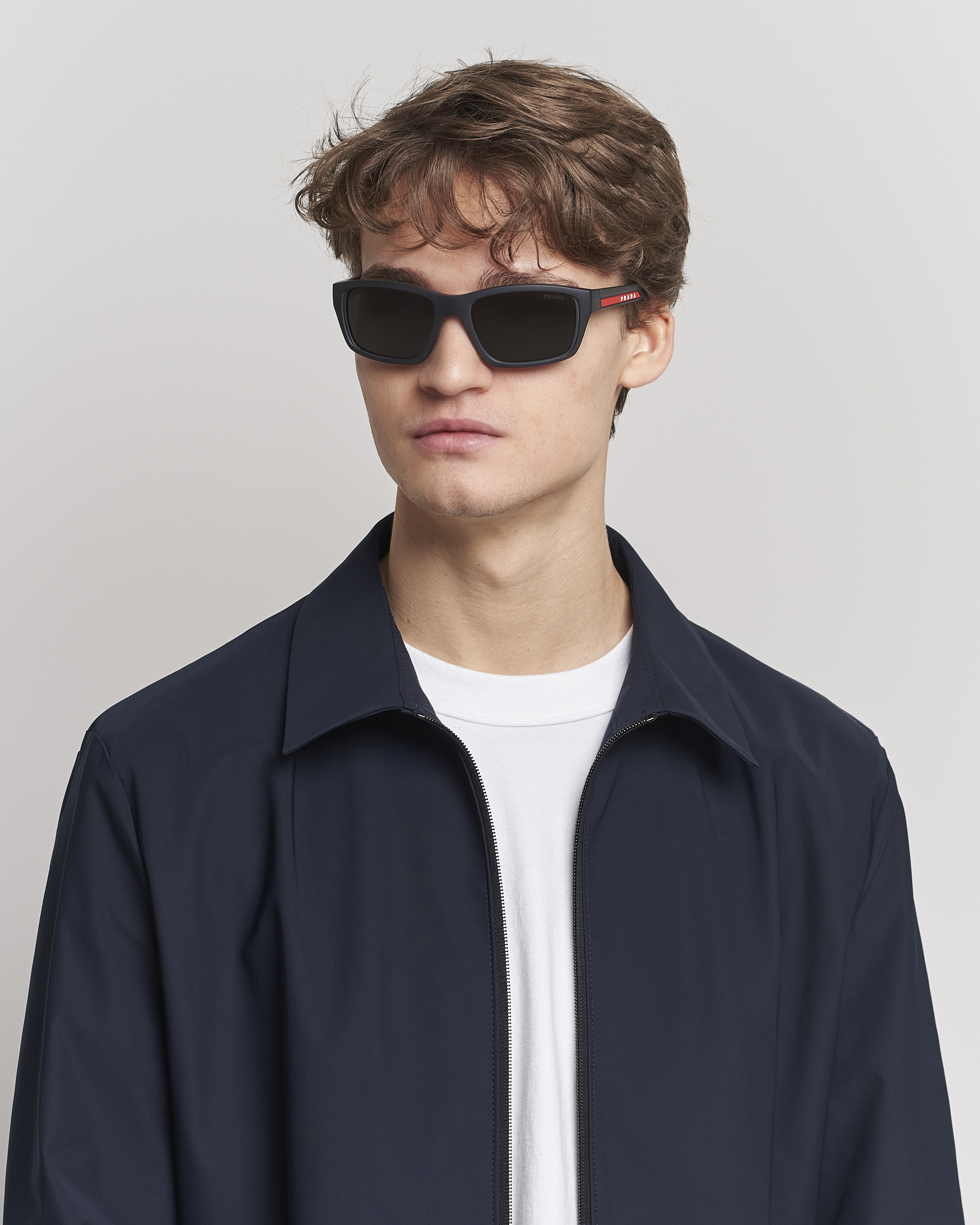 Herr | Prada Linea Rossa 0PS 04YS Sunglasses Matte Black | Prada Linea Rossa | 0PS 04YS Sunglasses Matte Black