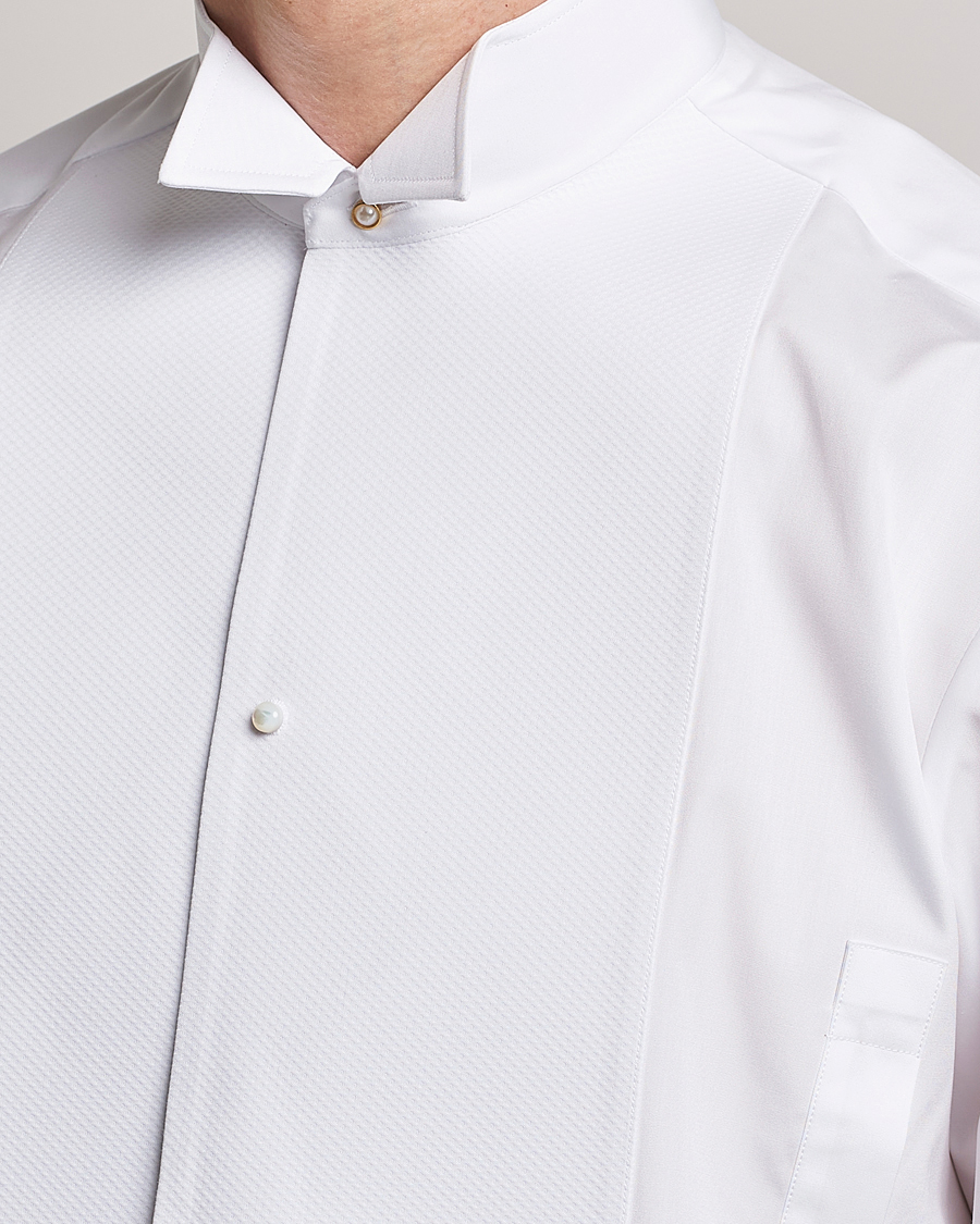 Herre | Smokingskjorter | Stenströms | Fitted Body XL Sleeve Stand Up Collar Evening Shir White