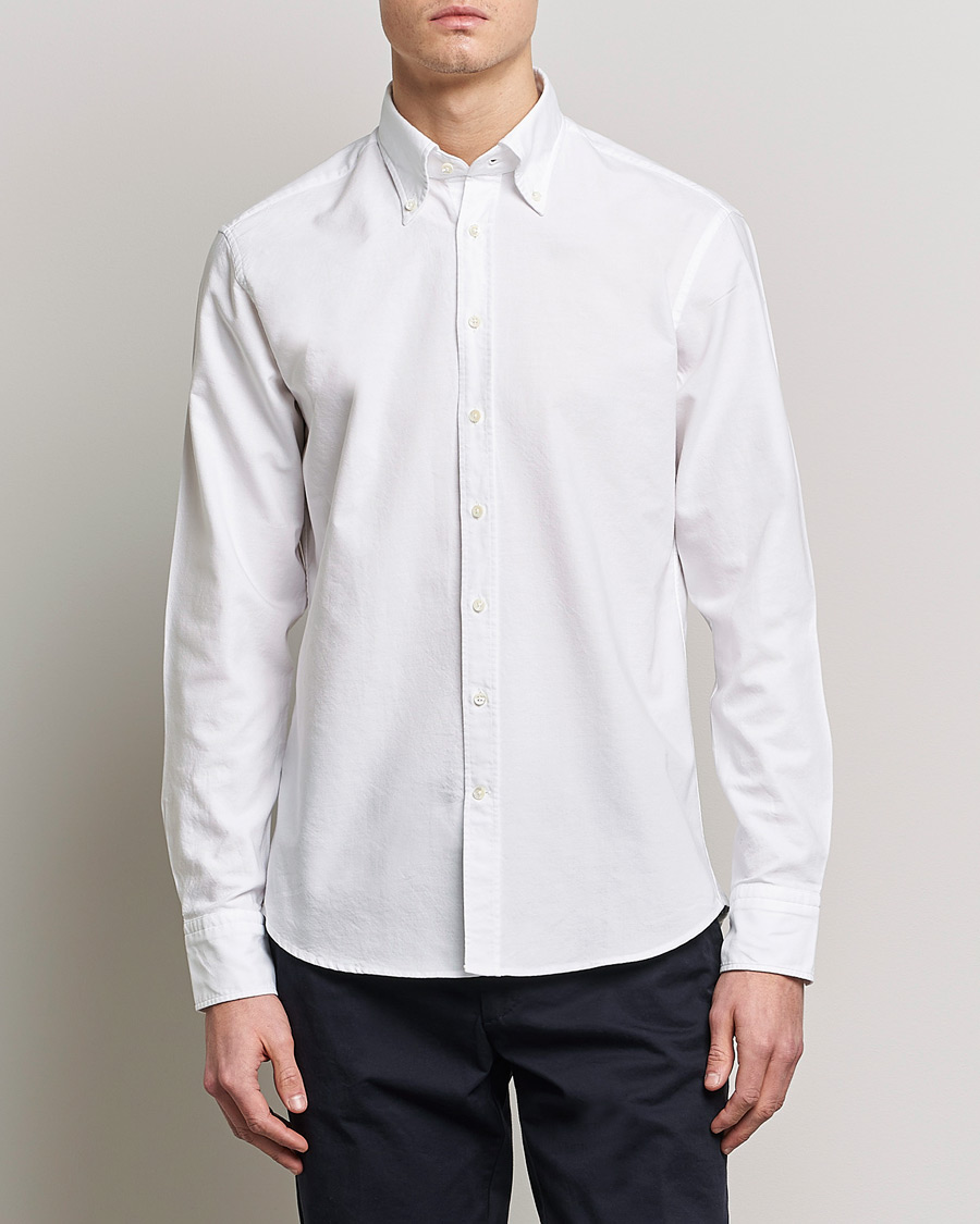 Herr |  | Stenströms | Fitted Body Oxford Shirt White