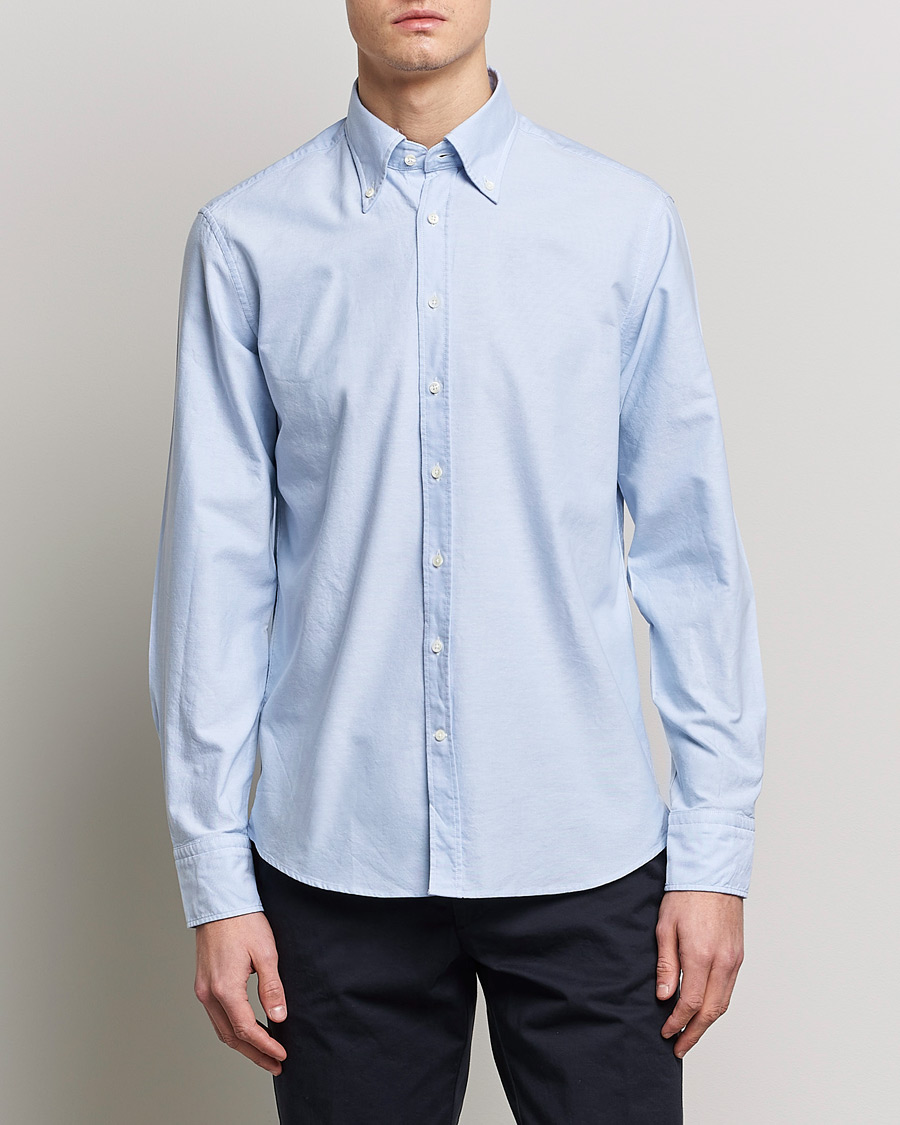 Herr | Avdelningar | Stenströms | Fitted Body Oxford Shirt Light Blue