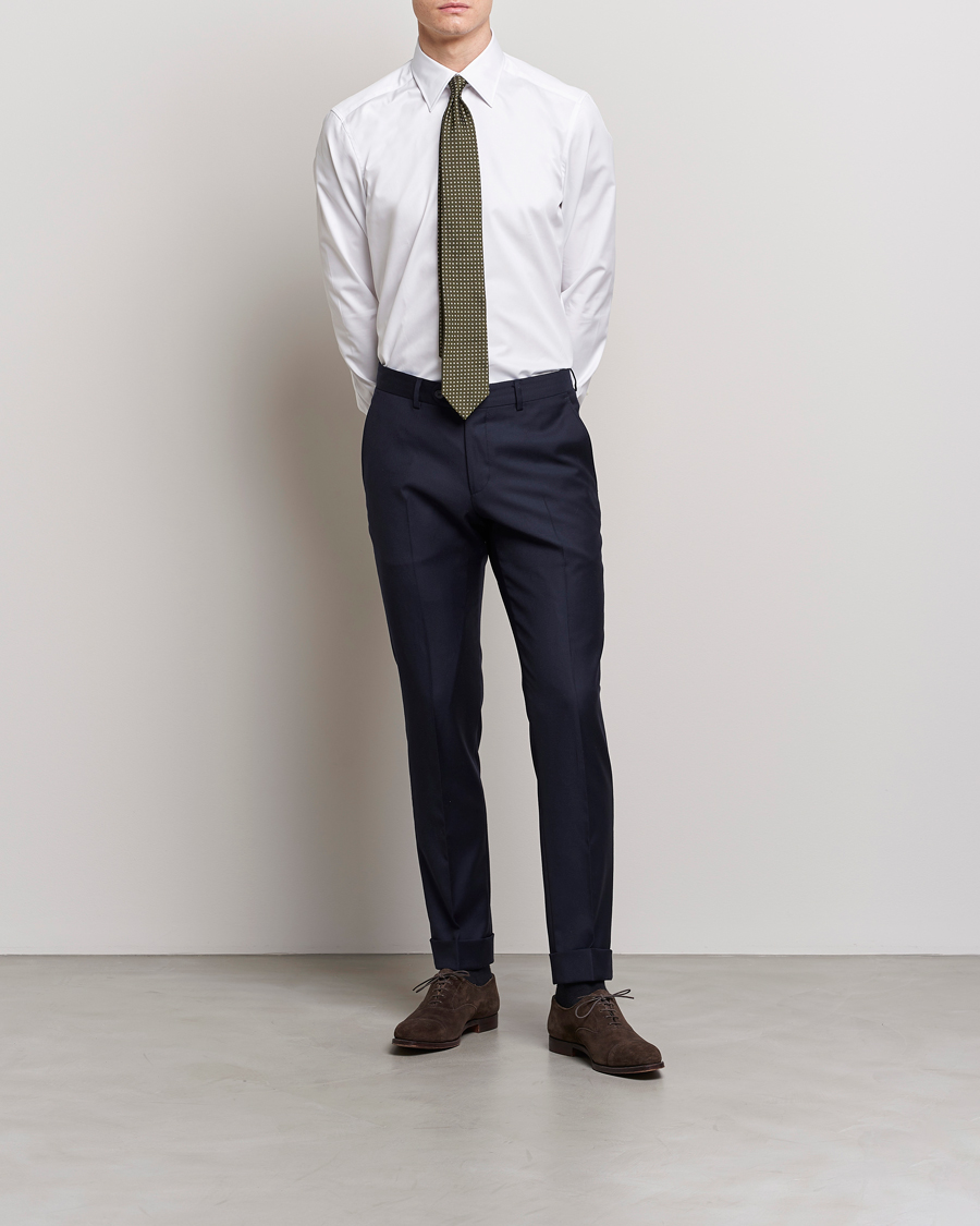 Herr | Avdelningar | Stenströms | Slimline Kent Collar Shirt White