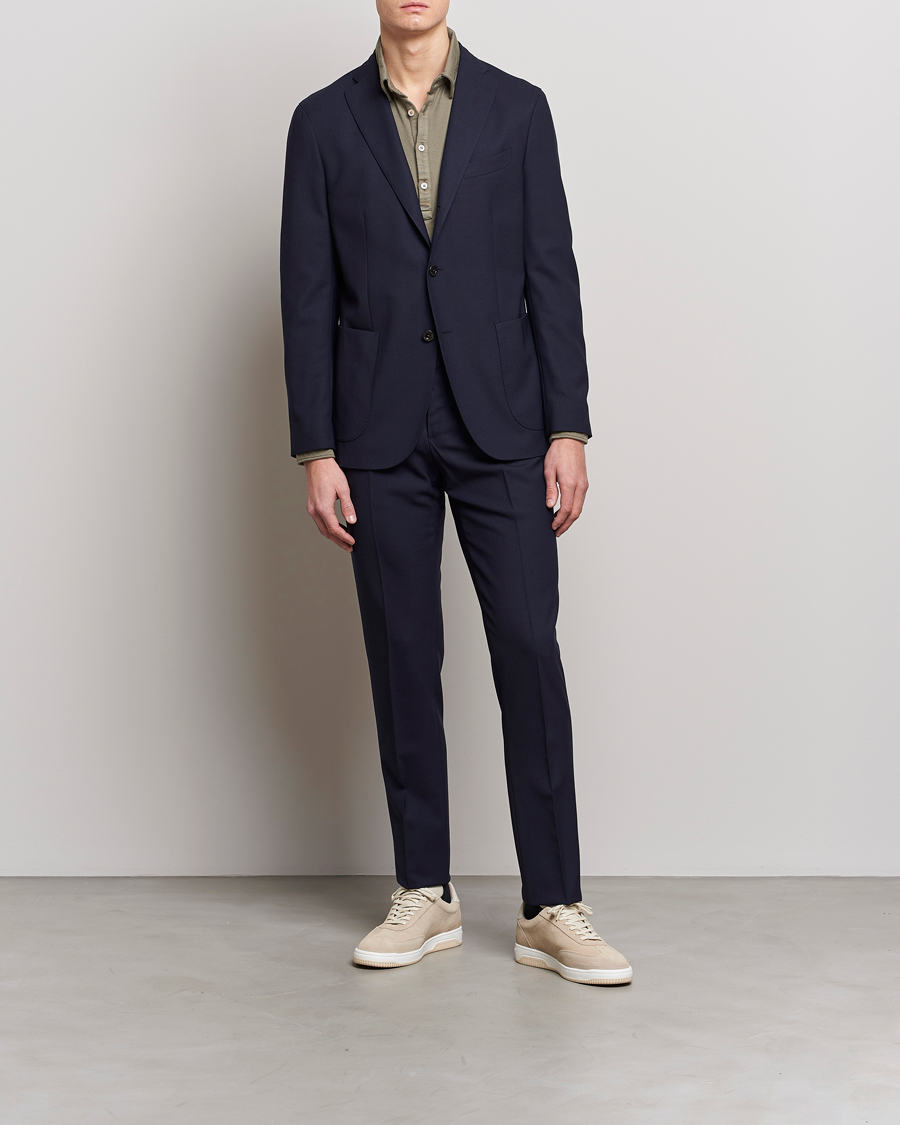 Herr | Italian Department | Boglioli | K Jacket Wool Suit Navy