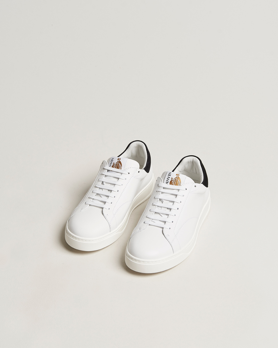 Herr | Lanvin DBB0 Plain Sneaker White/Black | Lanvin | DBB0 Plain Sneaker White/Black