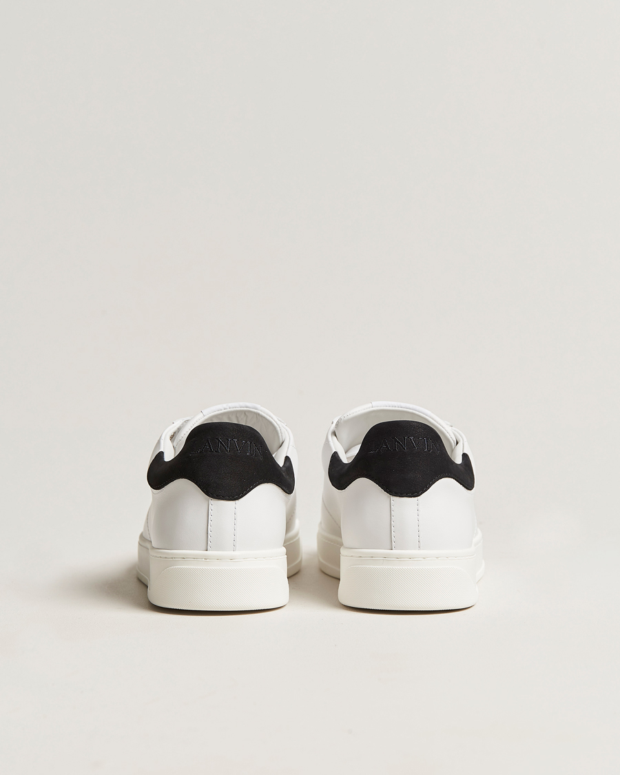 Herr | Lanvin DBB0 Plain Sneaker White/Black | Lanvin | DBB0 Plain Sneaker White/Black