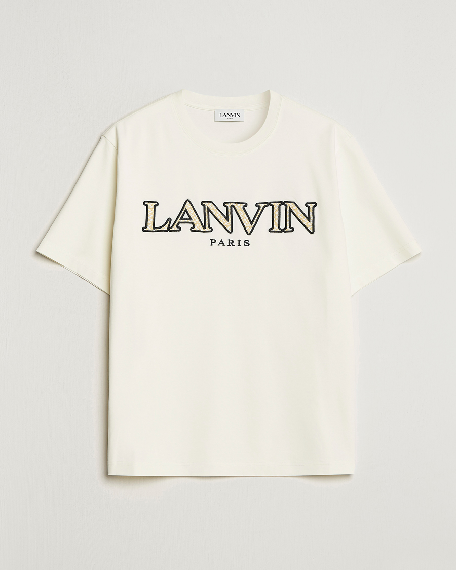 Herr | T-Shirts | Lanvin | Curb Embroidered Logo T-Shirt Milk