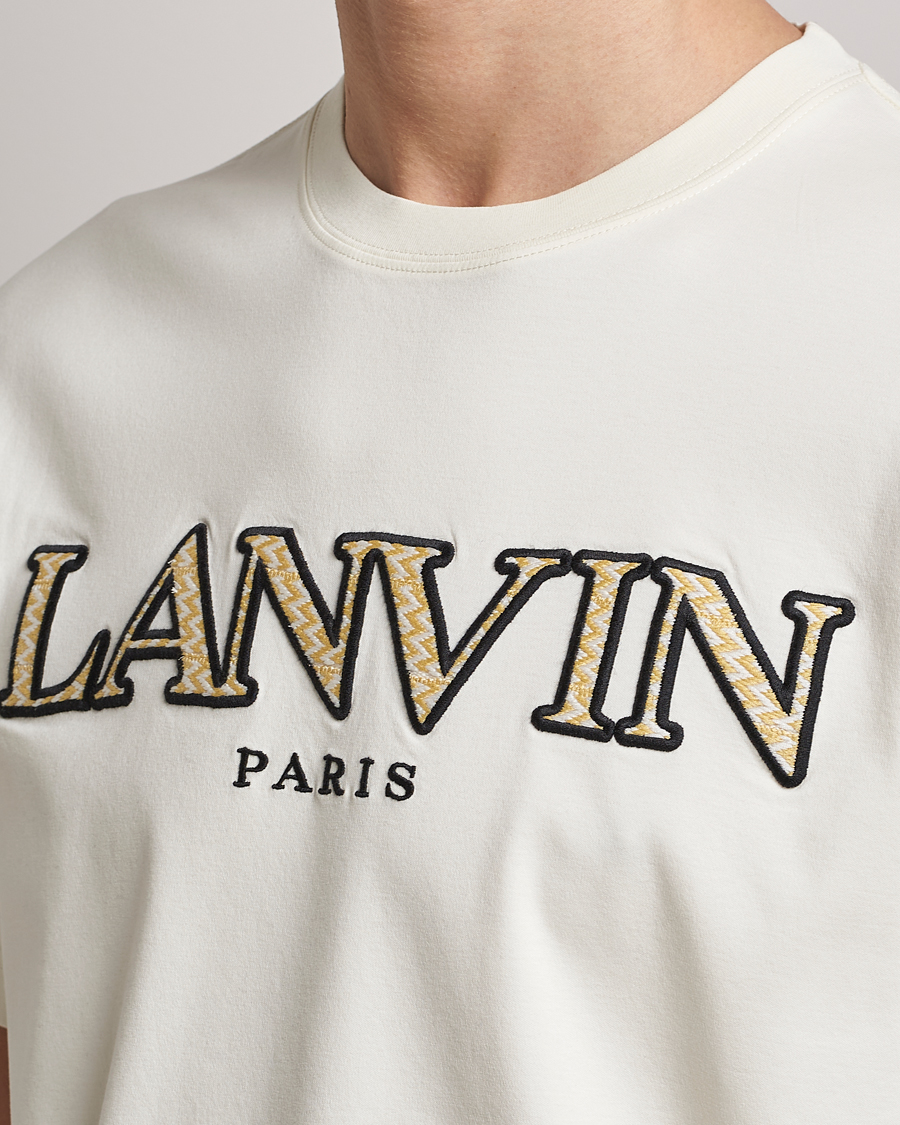 Herr | T-Shirts | Lanvin | Curb Embroidered Logo T-Shirt Milk