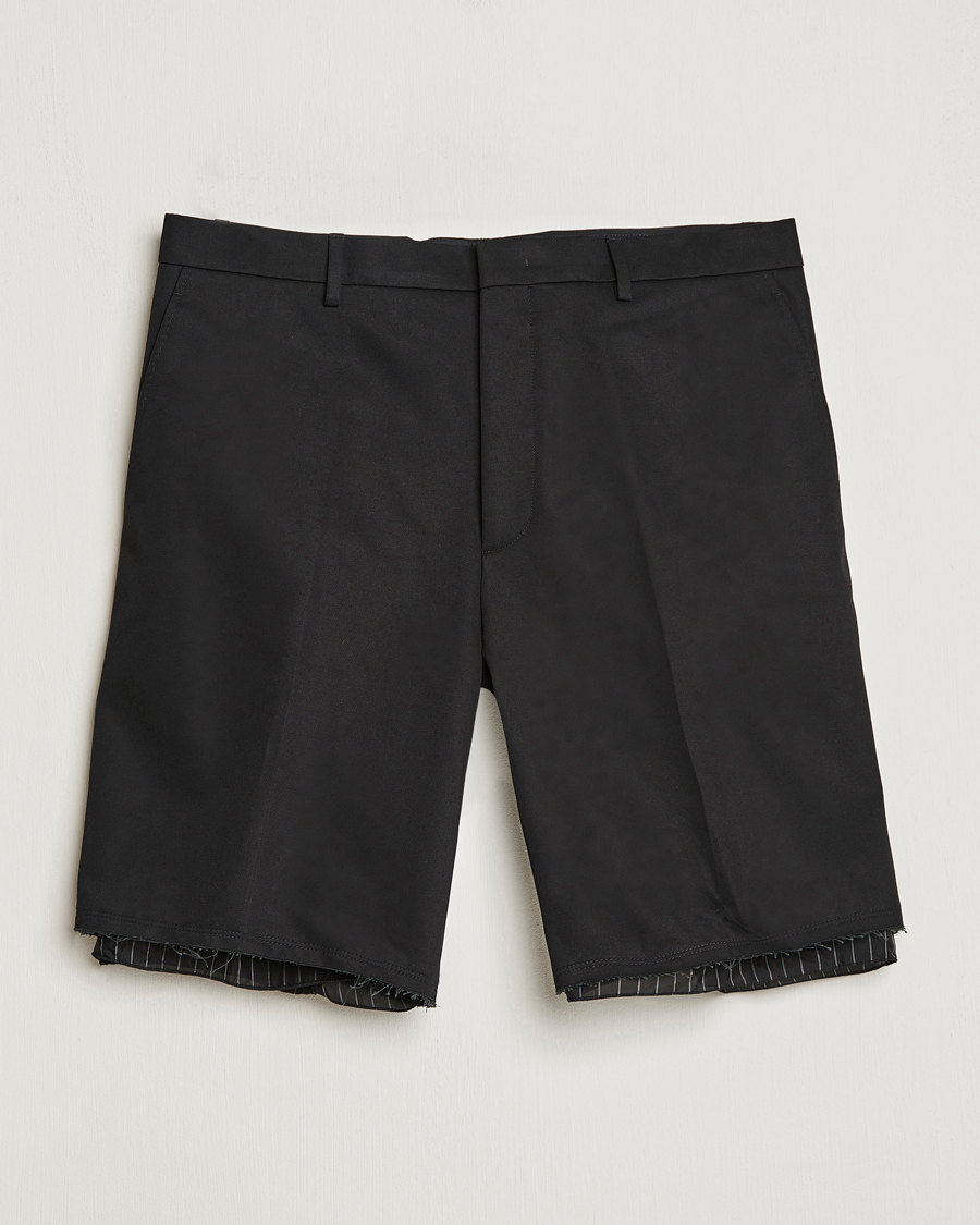 Herr | Shorts | Lanvin | Raw Edge Tailored Shorts Black