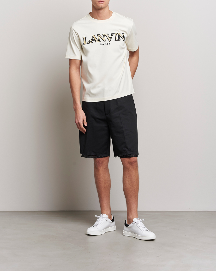 Herr | Shorts | Lanvin | Raw Edge Tailored Shorts Black