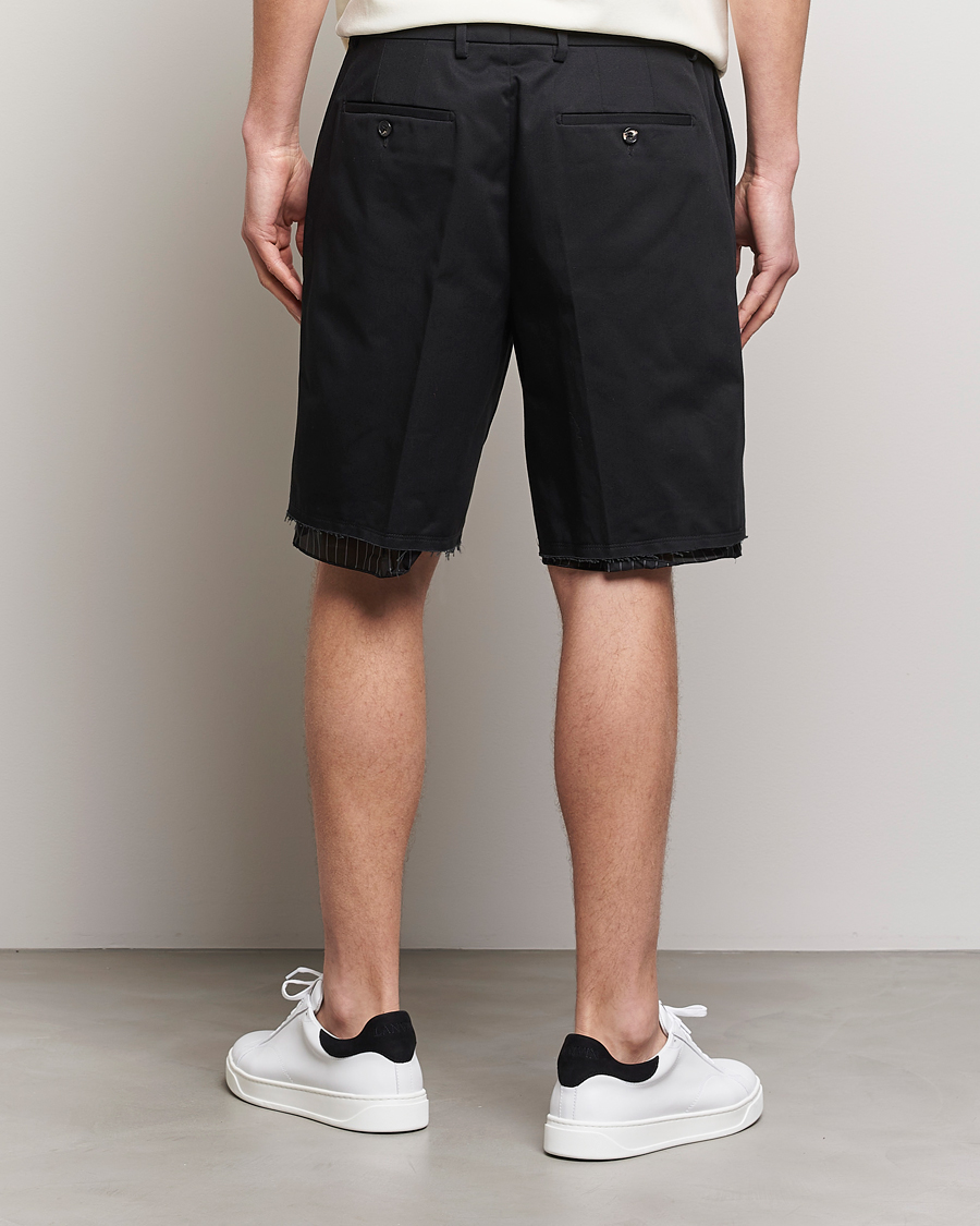 Herr | Shorts | Lanvin | Raw Edge Tailored Shorts Black