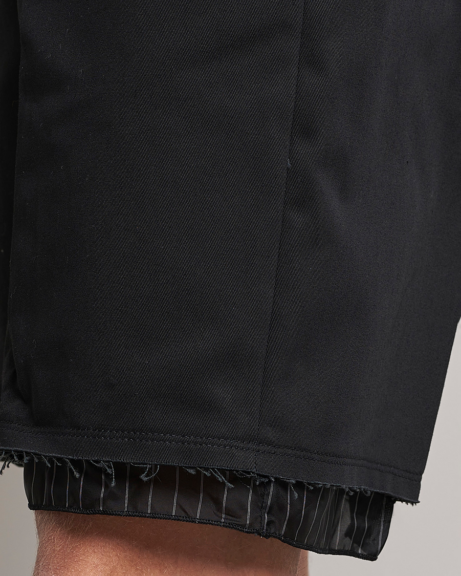 Herr | Shorts | Lanvin | Raw Edge Tailored Shorts Black