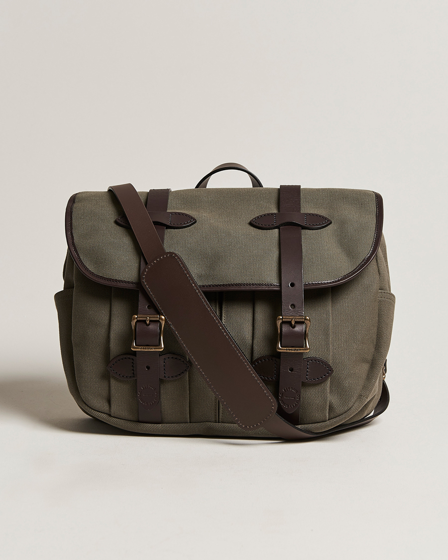 Herr | Filson Rugged Twill Medium Field Bag Otter Green | Filson | Rugged Twill Medium Field Bag Otter Green