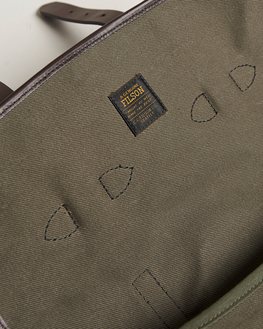 Herr | Filson Rugged Twill Medium Field Bag Otter Green | Filson | Rugged Twill Medium Field Bag Otter Green