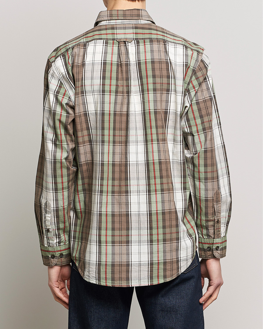 Herr | Skjortor | Filson | Washed Feather Cloth Shirt Sage/Olive Plaid